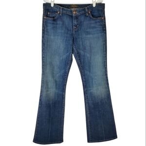 🟣 7542 * David Kahn High Rise Flare Jeans Medium Wash Denim Size 30